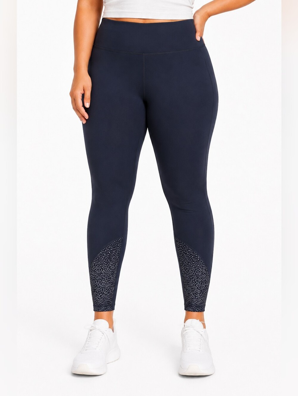 Tangerine NWT Large Reflective Ankle Leggings Workout Running Activewear granola